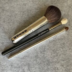 MAC, Clinique, Buxom makeup brush bundle